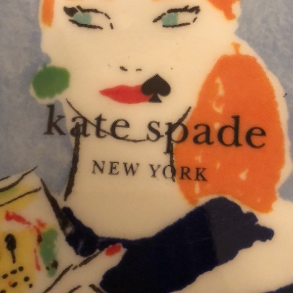 NWT KATE SPADE MAKE HEADLINES CHARM MAGAZINE TIDBIT PLATE by LENOX CHINA - Picture 9 of 11